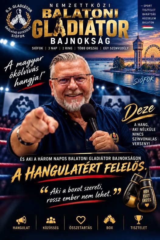Deze, a magyar ökölvívás hangja – a háromnapos bajnokság ringbemondója.